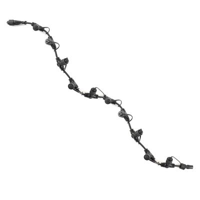 1m black distribution cable, With 10 outputs