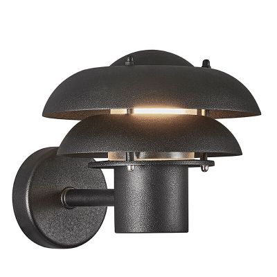 Black outdoor light modern, Kurnos, IP54