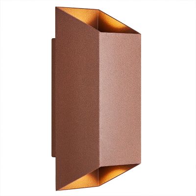 Rust Coloured outdoor light modern, Nico, IP54