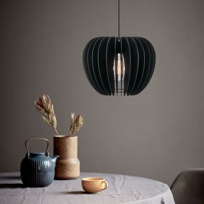 Black pendant light wood, Tribeca