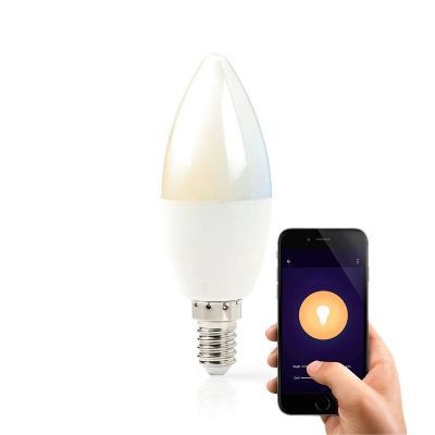 E14 Smart bulb, Wi-Fi, warm to cold white light