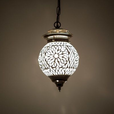 Transparent oriental pendant light mosaic, Nisrin