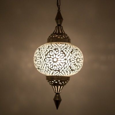 Transparent oriental pendant light mosaic, Aicha
