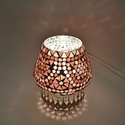 Purple oriental table lamp mosaic, Rachel