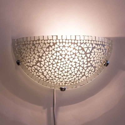 Transparent oriental wall light mosaic, Haja