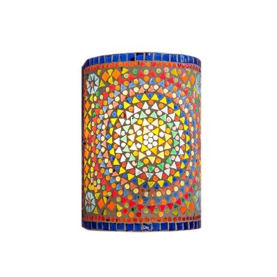 Multicoloured oriental wall light mosaic, Mahdia