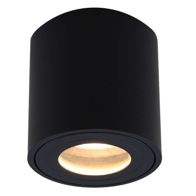 Modern surface mounted downlight black, Alion, IP44