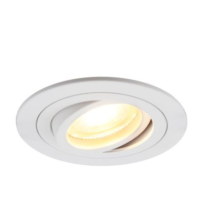 Aluminium recessed light white, Scott