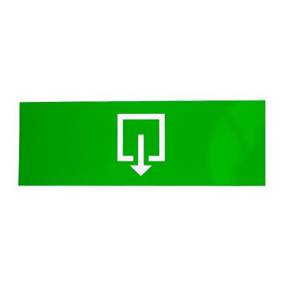 Emergency lighting sticker, exit