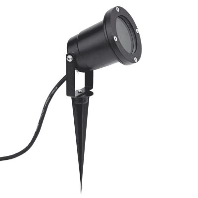 Black garden spike light aluminium, Omid, IP65