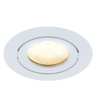 White recessed light aluminium, Wimke, 5W, 2700K LED, IP44