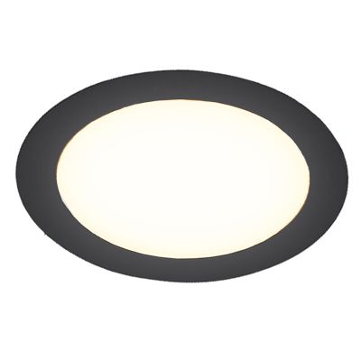 Black downlight aluminium, Umbriel, 9W, 4000K LED, IP44