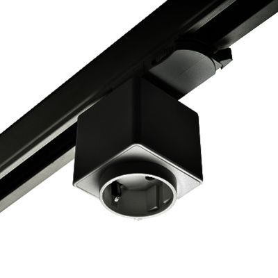 3-phase socket, black, Pro