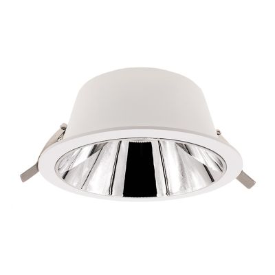 White downlight aluminium, Maud, 16W, white switch LED, IP22