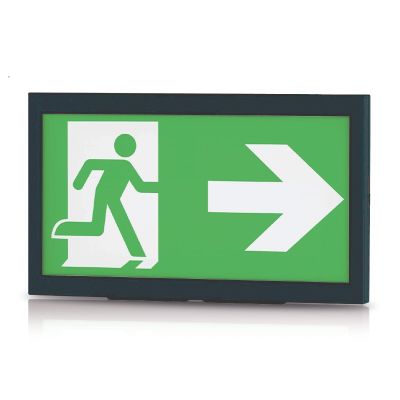 Wall recessed/surface-mounted emergency lighting, 3W, 6000K LED, IP40