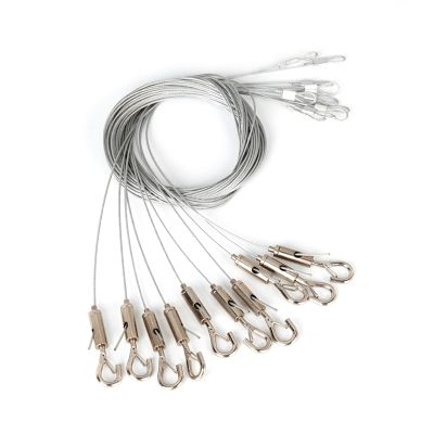 10 suspension cables with hook, 2m, for Saturn light line