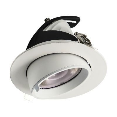 White downlight aluminium, Anjuli, 15W, white switch LED