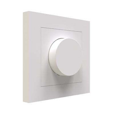 White cover plate for single dimmer
