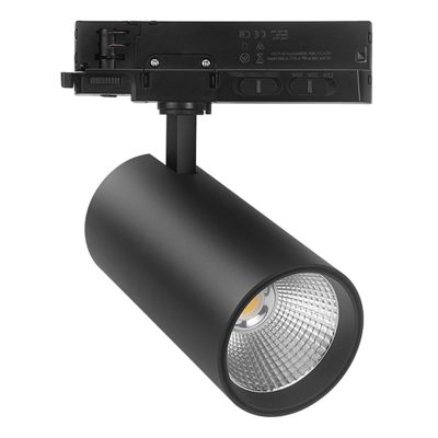 Black 3 phase track lighting spotlight, Rozina, 10W/20W/30W, , white switch LED