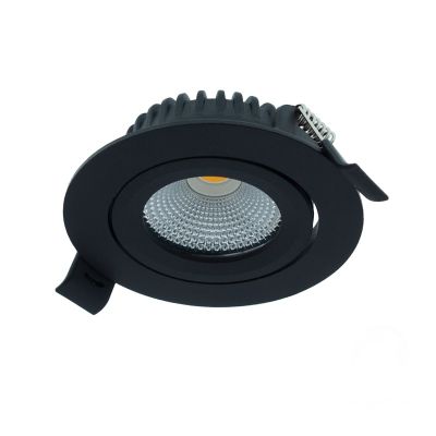Black downlight aluminium, Wimke, 5W, RGBW LED, IP54