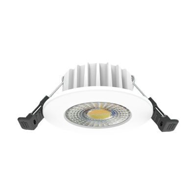 White downlight aluminium, Hobie, 6W, white switch LED, IP65