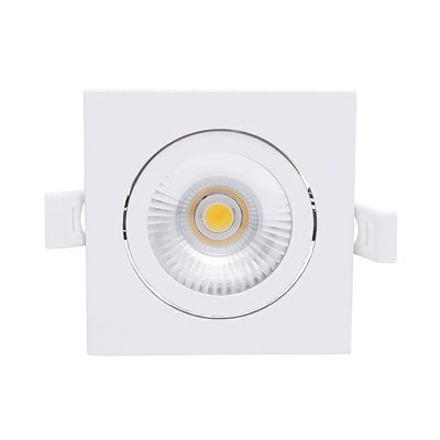 White downlight aluminium, Loura, 6W, white switch LED, IP65