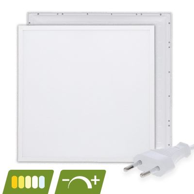 LED panel 62x62 - 30W - white switch - UGR<18 - dimmable - back-lit
