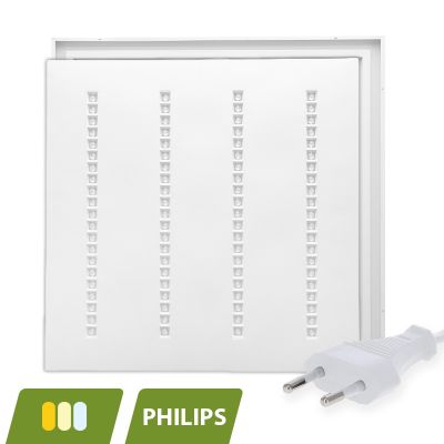 Louvre LED panel 60x60 - 30W - white switch - UGR <16