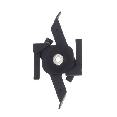 Suspended ceiling clip for 3-phase track lighting, black, Pro