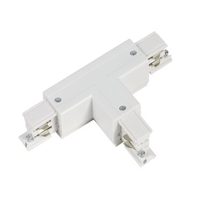 T-shape connector for 3-phase track lighting, left 1, white, Pro