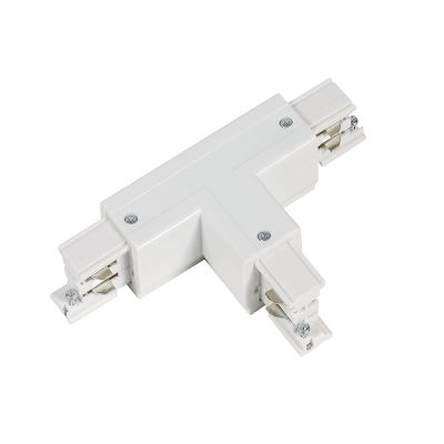 T-shape connector for 3-phase track lighting, left 2, white, Pro