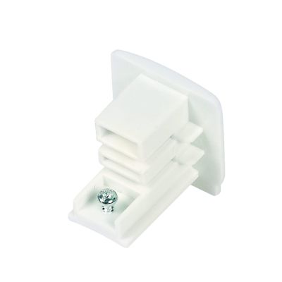 End cap for 3-phase track lighting, white, Pro