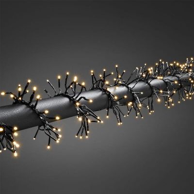 4.3m cluster lighting, 576 warm white LEDs, 8 positions!
