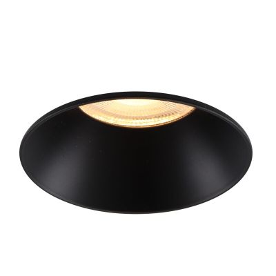 Aluminium trimless recessed downlight black, Sanaz