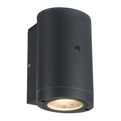 Anthracite modern outdoor wall light with dusk to dawn sensor aluminium, Ivana, IP44
