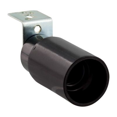 Fitting E14 with Right Angle Bracket, Black