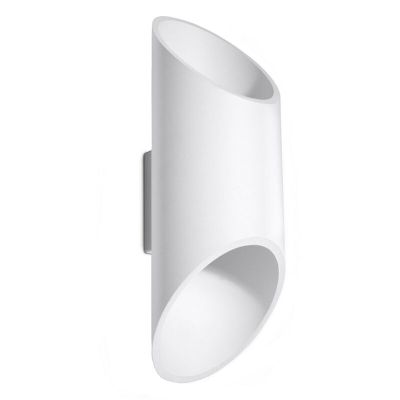 Aluminium up down wall light white, Haidar
