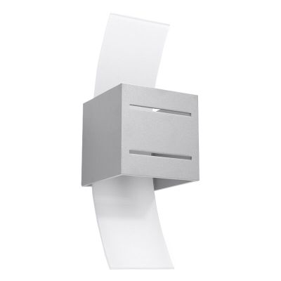Aluminium up down wall light grey, Jasmien