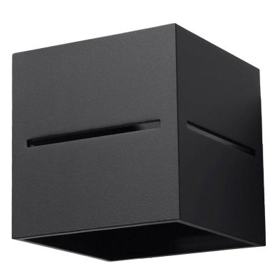 Aluminium up down wall light black, Jacky