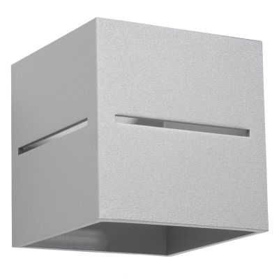 Aluminium up down wall light grey, Jacky