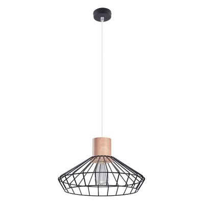 Wood pendant light brown, Gesina