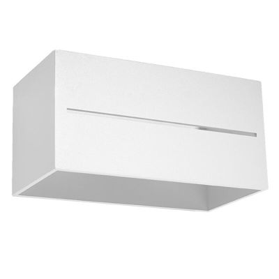 Aluminium up down wall light white, Jacky