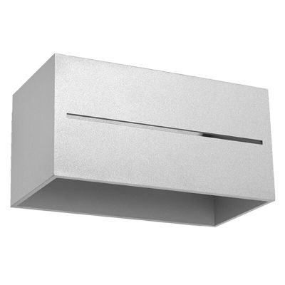 Aluminium up down wall light grey, Jacky
