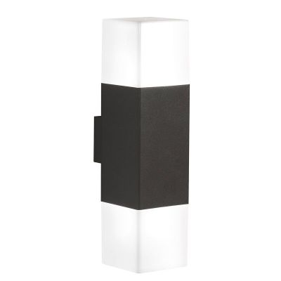 Anthracite up down wall light aluminium, Sodbury, IP44