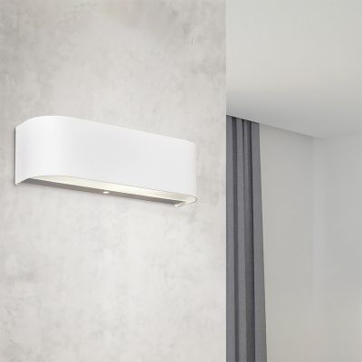White up down wall light glass, Tomaso, 3,1W, 3000K LED