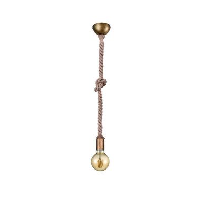 Bronze pendant light without shade rustic, Inca