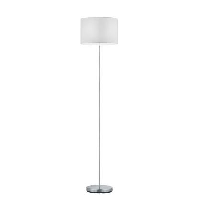 Nickel floor lamp metal, Ledbury, with switch