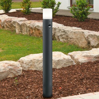 Anthracite outdoor floor lamp with motion sensor modern, Fjelso, IP44