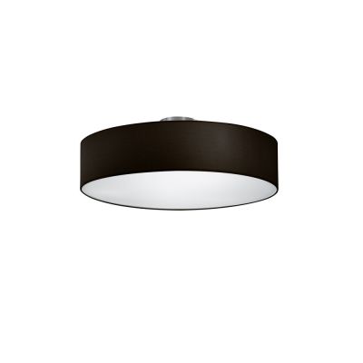 Nickel flush ceiling light metal, Ledbury