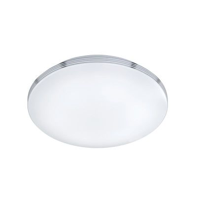 Chrome bathroom ceiling light plastic, Brunella, 24W, 3000K LED, IP44
